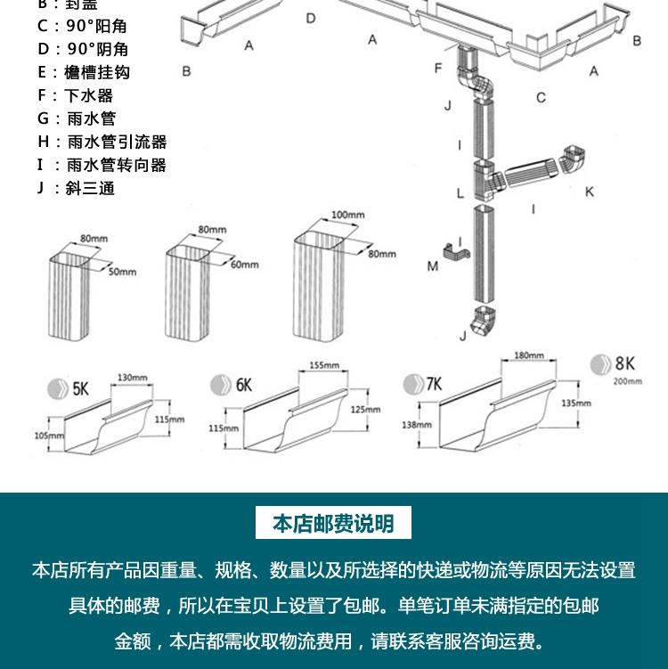 重庆别墅铝合金落水管注意一下三点