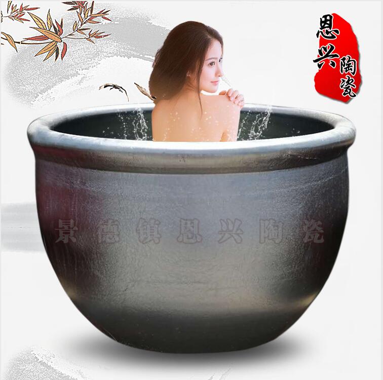 景德镇陶瓷沐浴缸陶瓷泡澡缸温泉洗浴缸