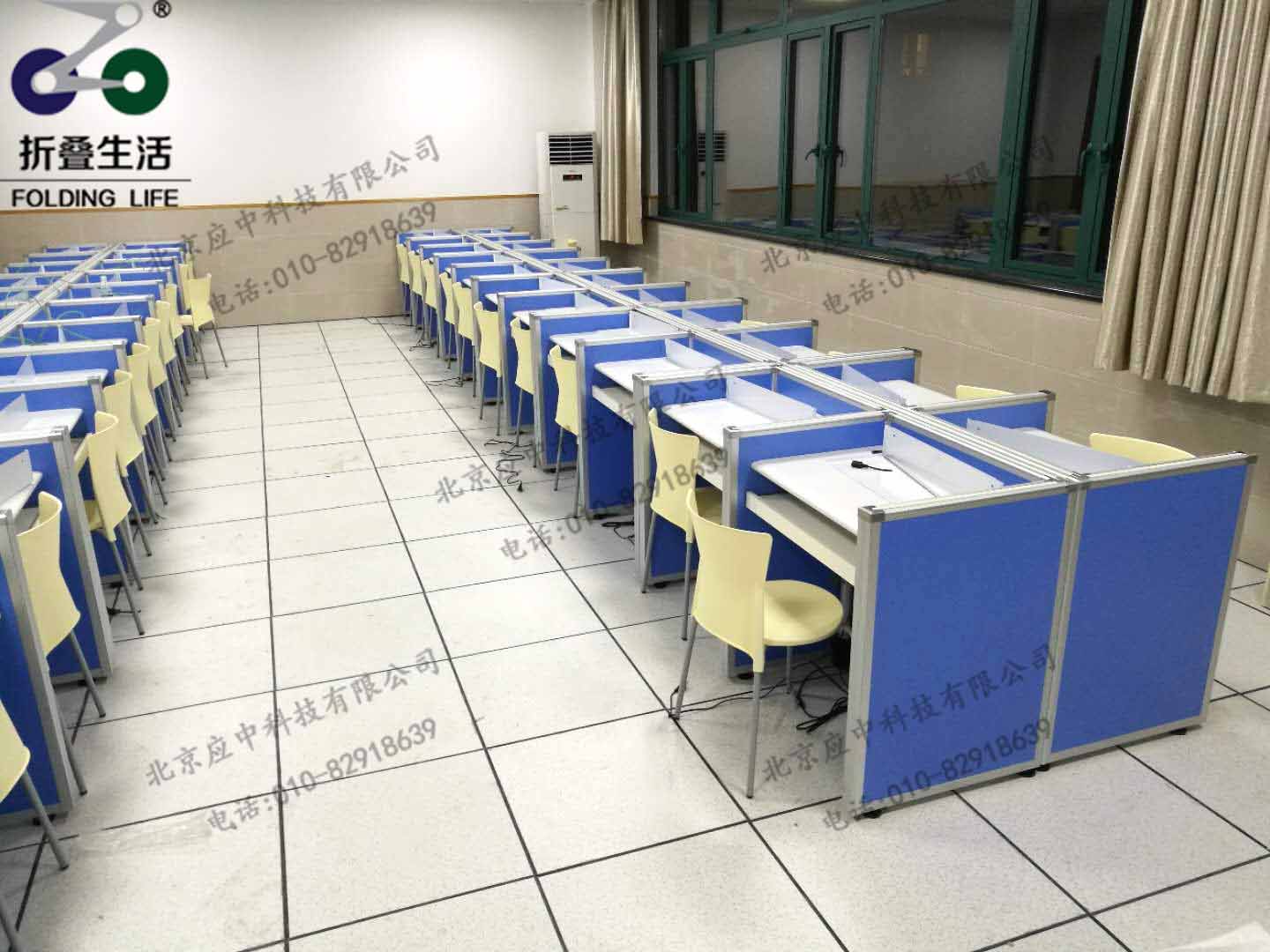 上海七一中学升降屏风电脑桌 河南应中科技