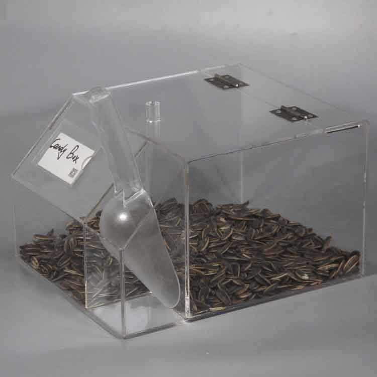 亚克力瓜子盒糖果盒食品盒 有机玻璃试吃盒 超市盒子订做透明盒子
