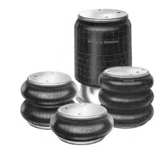 ，firestone空气弹簧橡胶空气隔振体，两个产品名称，橡胶空气弹簧按形状分为囊式、膜式和袖筒式三
