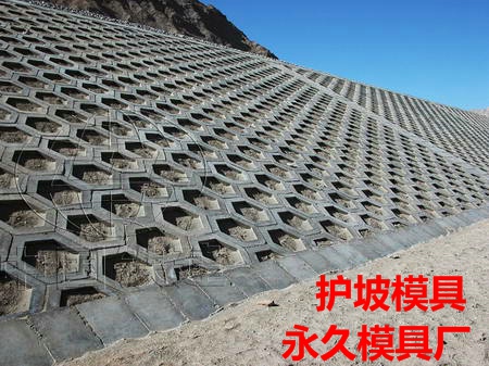 护坡模具的种类及用途  永久护坡模具