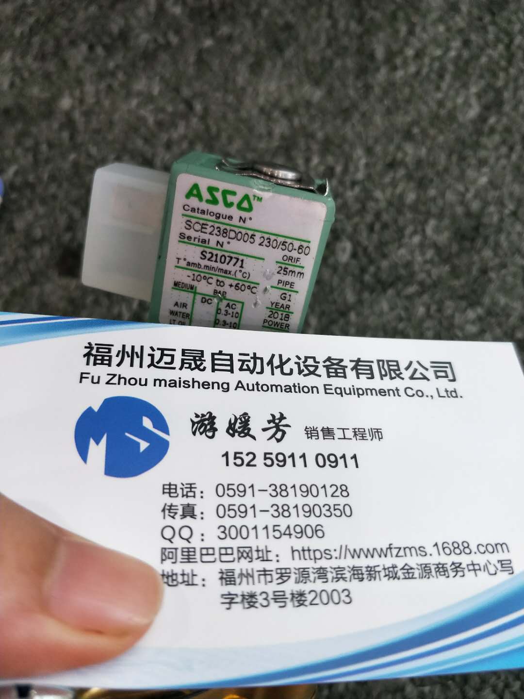 绝境求生YA2BA4524G00061 ASCO电磁阀. 