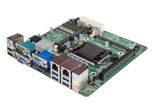 酷睿4代支持PCIe扩展英特尔H81的工业级Mini-ITX主板SYS86355VGGA