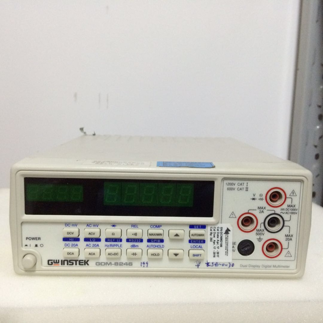 固纬GWinstek GDM-8246 双显示台式万用表