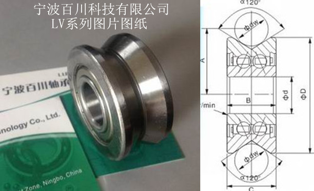 厂家直销LV203/ZZ滚轮轴承