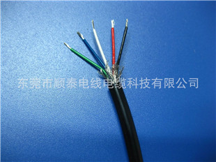 顺泰UL4594 26AWG*5C高温硅胶多芯线