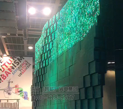 LED伸缩波浪屏价格_凹凸波浪显示屏厂家_旋转折叠魔方柱屏制作