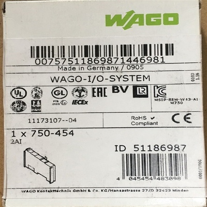 750-418模块万可新一代模组应用实例之一万可WAGO 750-418