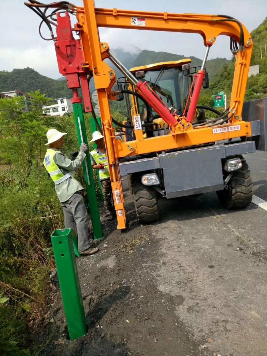 护栏板公路钻孔机 液压护栏钻孔机厂家