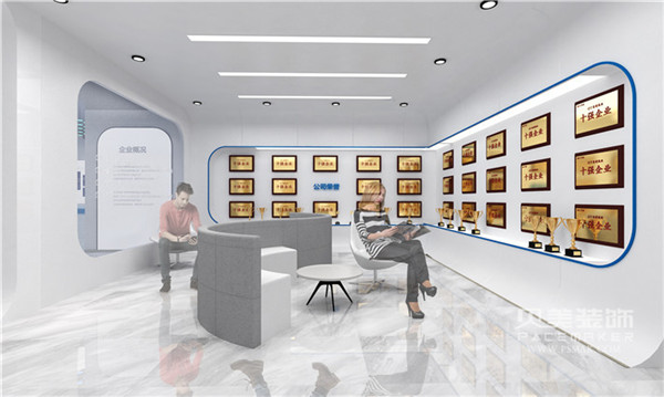 供应现代化企业荣誉展厅装修设计成功方案