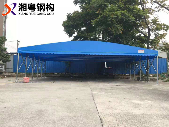 中山市大型推拉雨棚厂家供应质保5年推拉棚