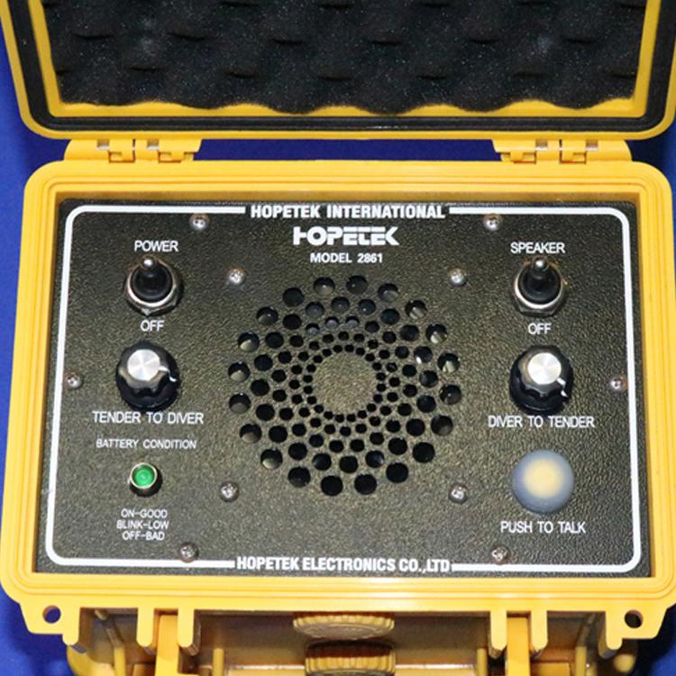 潜水对讲机 HOPETEK 2861 潜水头盔水下通讯系统 打捞工程电话