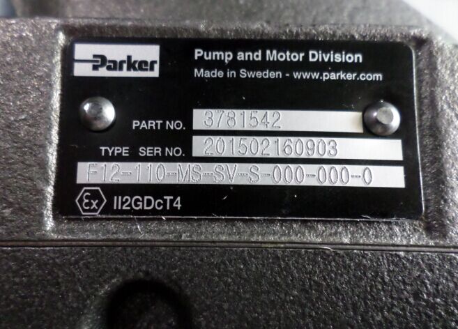 PARKER现货F12-060-MF-IV-K-000-000-00 