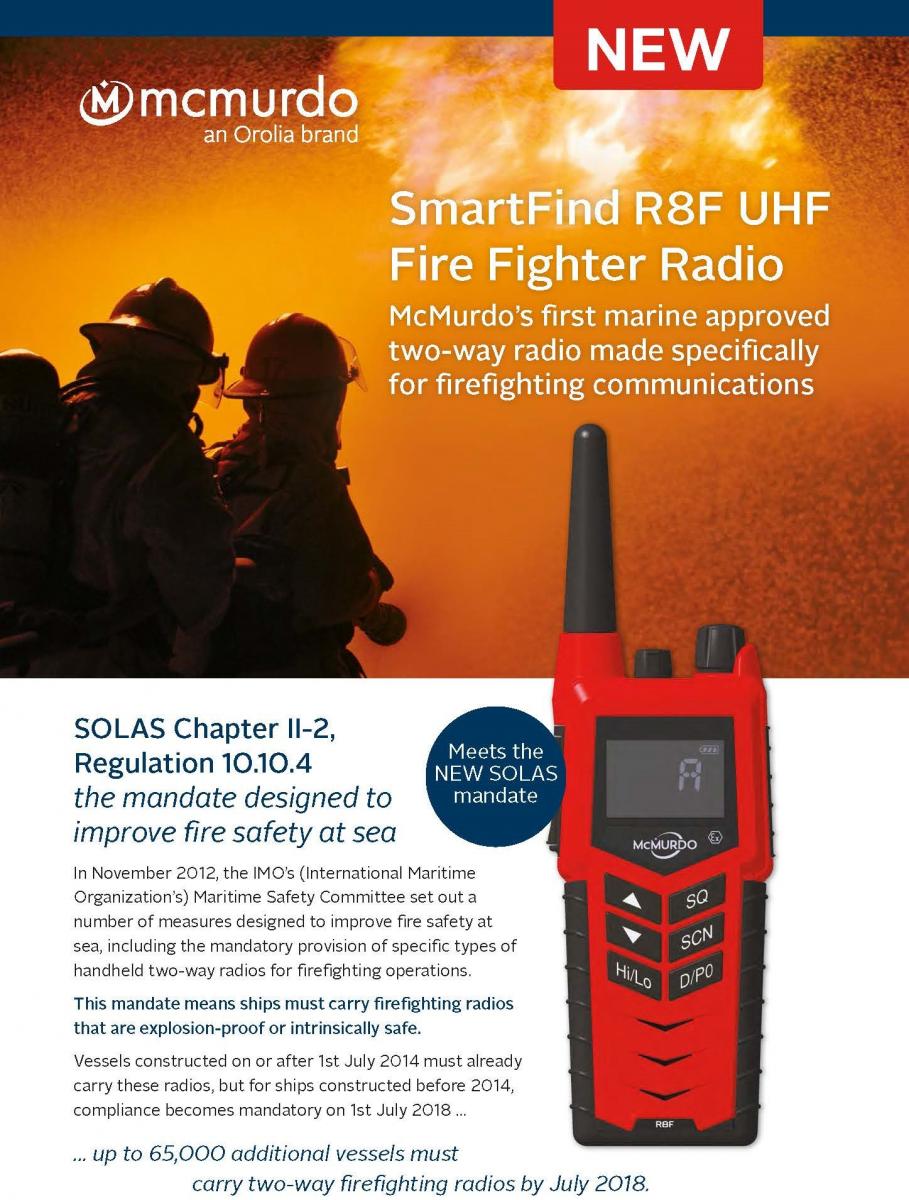 Mcmurdo SmartFind R8F马克默多防爆对讲机