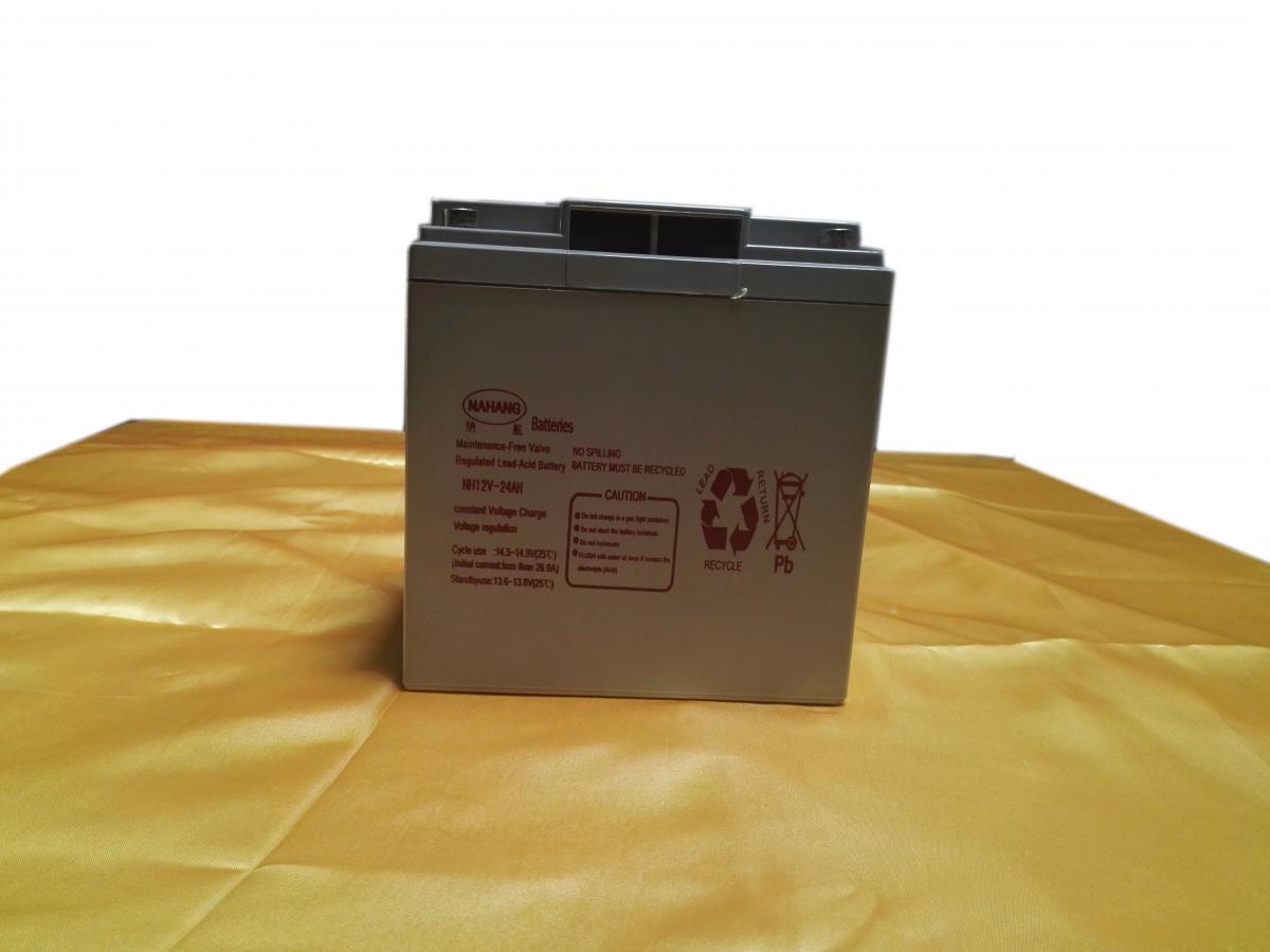 美国纳航UPS专用蓄电池12V-24AH铅酸免维护蓄电池封闭电池