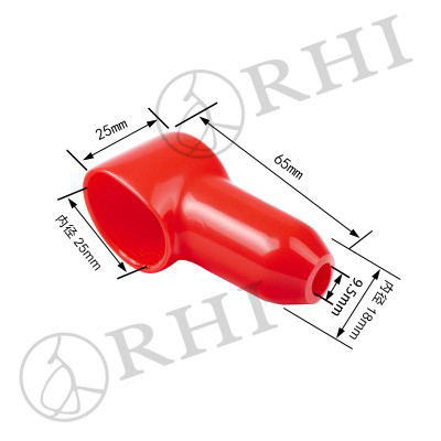 蓄电池端子保护套 烟斗型绝缘保护套 电瓶保护盖