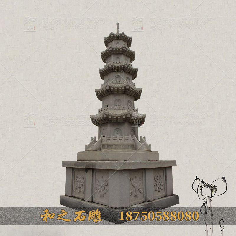 15米高佛教用品舍利塔 石塔 名匠雕刻 欢迎定做