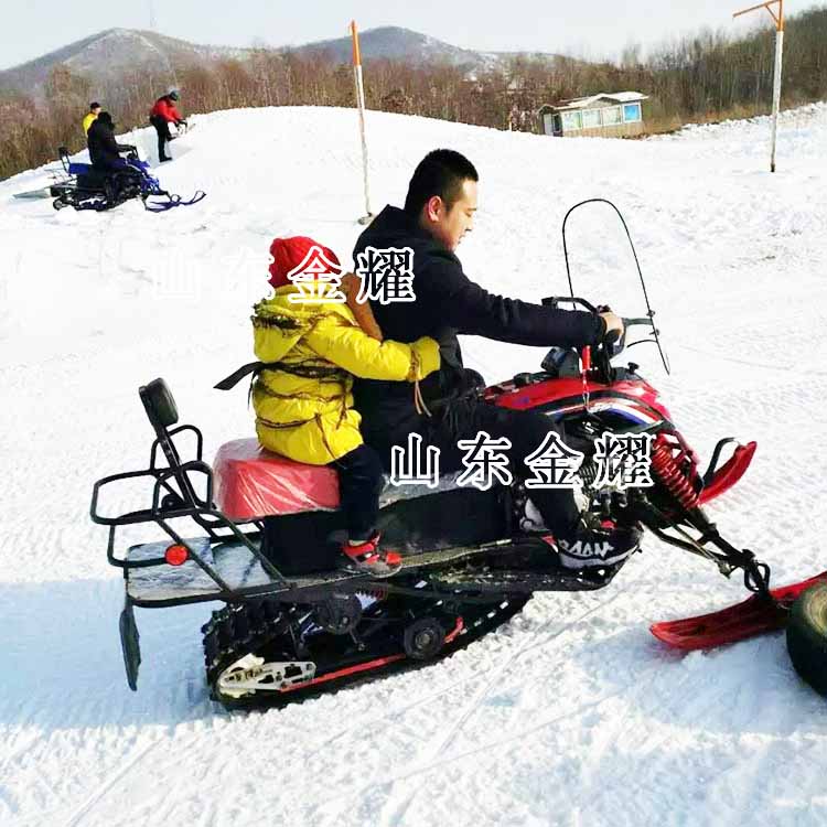 大型越野摩托车 新款汽油双人雪地摩托 戏雪游乐设备