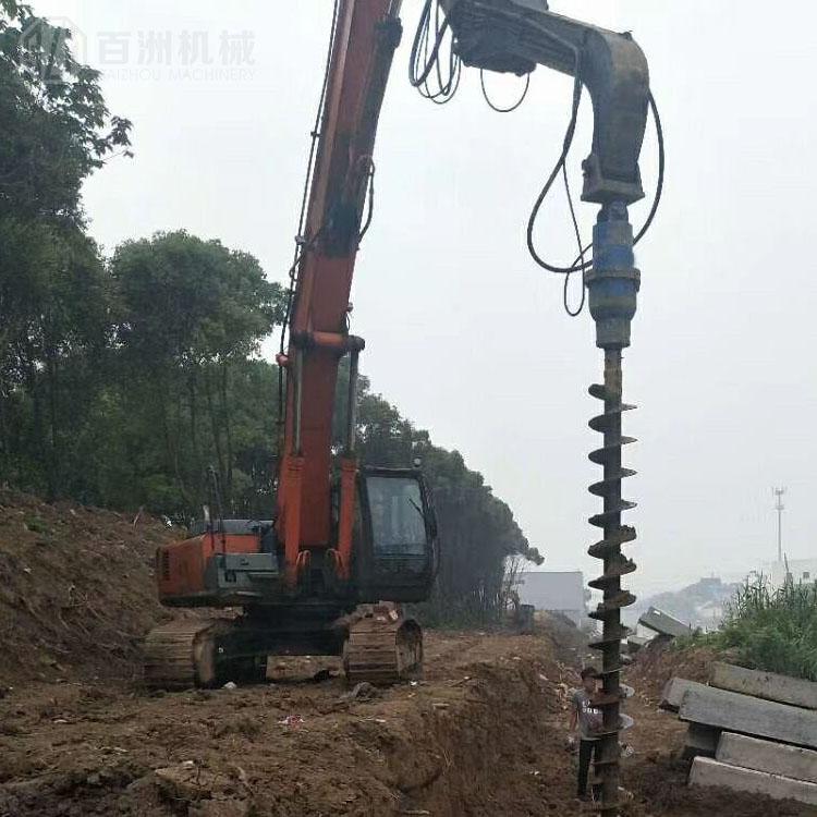 供应液压螺旋钻机厂家直销 光伏桩孔机电线杆孔机价格