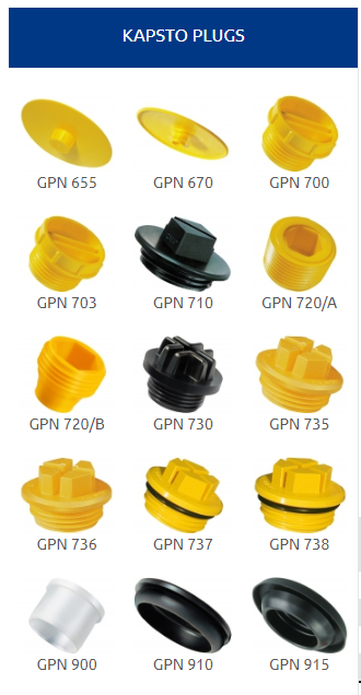 源头供应poeppelmann  kapsto 塑料堵头 GPN全系列产品