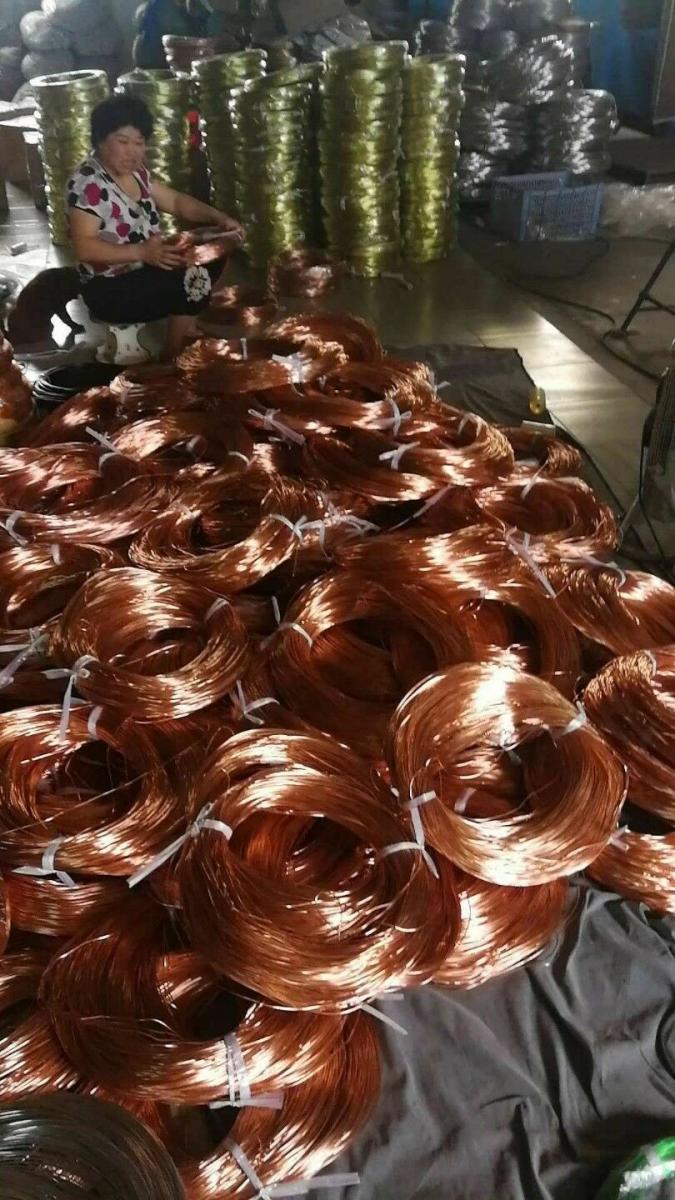 云洛厂家直销1100彩色铝线手工编织造型固定铝丝