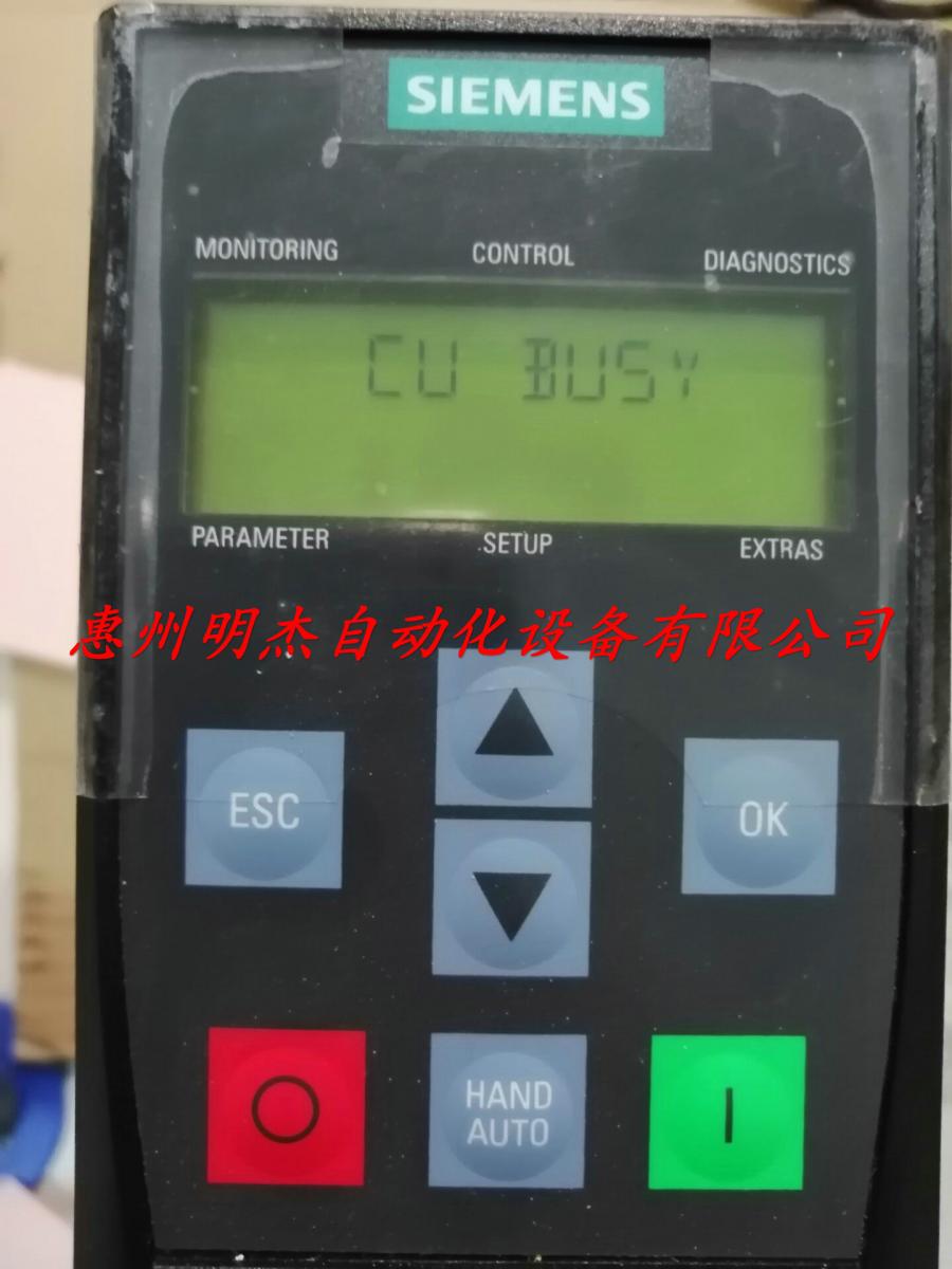 西门子变频器显示CU BUSY故障维修