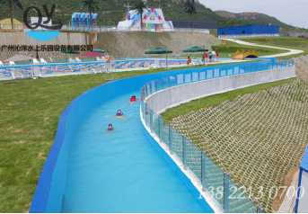 广州沁洋厂家定制设计户外大型水上乐园设备人工环流河漂流河