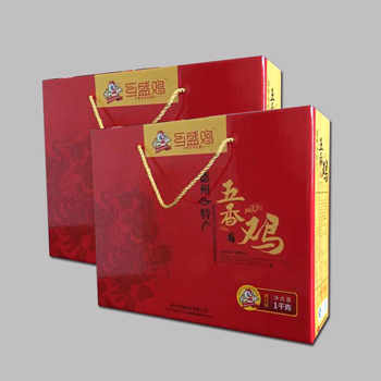山东纸盒包装礼盒定制厂家扒鸡手提方形食品包装礼盒