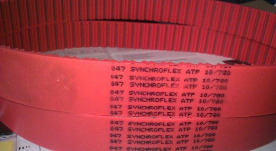 Synchroflex是夹钢丝跟线芯的同步带又有耐高强度磨损的能力