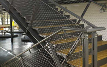 楼梯防护绳网多少钱一平方米_登隆丝网