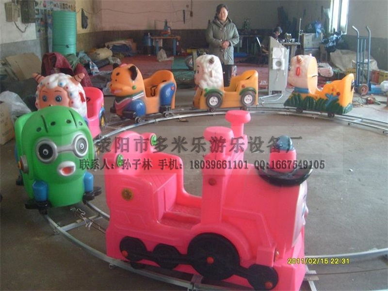 儿童公园广场电动玩具商场轨道小火车坐人电瓶小火车游乐设备