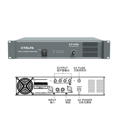 CTRLPA肯卓 CT1350 / CT1450 / CT1650纯后级定压功放机