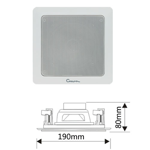 CTRLPA肯卓 CA941/CA942正方形吸顶天花喇叭 长方形定压扬声器 屈臣氏专用