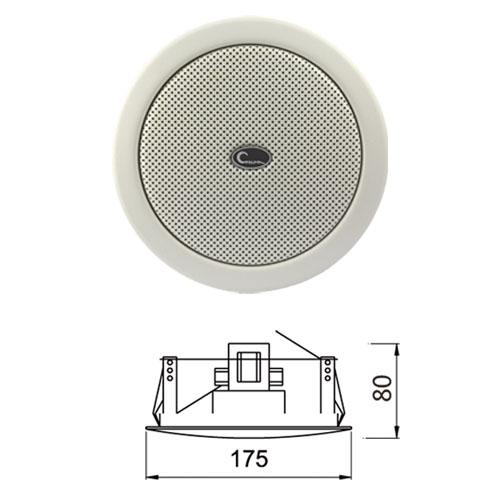 CTRLPA肯卓 CA811/CA812吸顶定压喇叭 天花音箱 屈臣氏专用