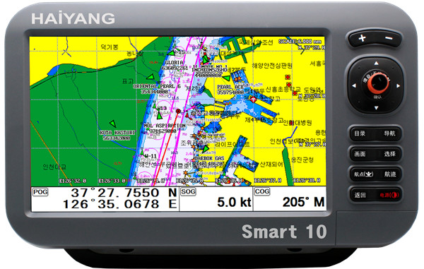 韩国海洋HD-1000C二合一导航仪 10.2寸船用GPS导航系统