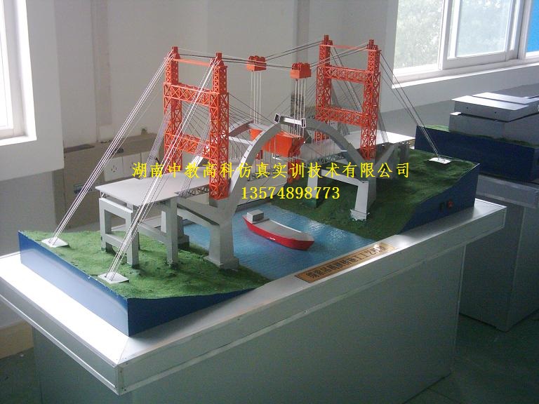 缆索吊机施工模型、桥梁模型、桥梁施工模型、立交桥模型