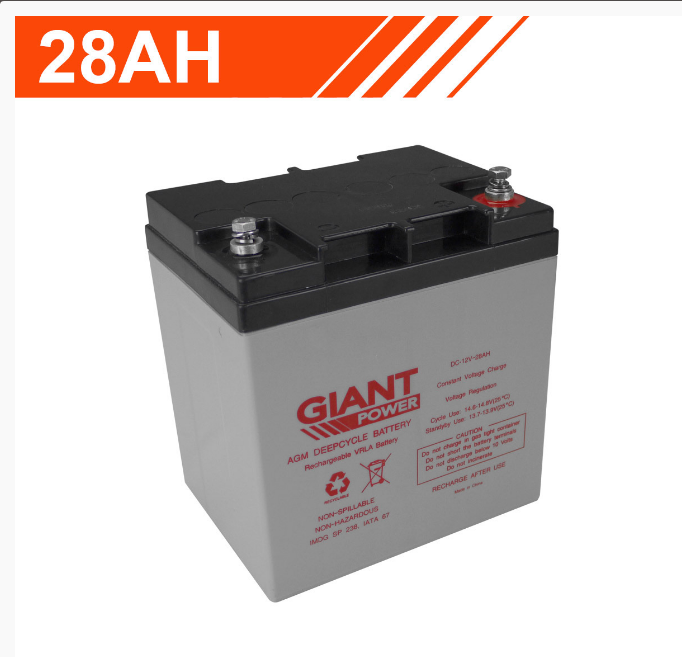 GIANT蓄电池DC12V-28AH型号 参数  规格