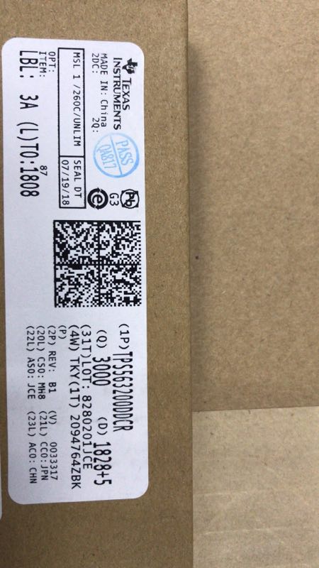 TI原装进口贴片IC芯片TPS563200DDCR图片参数PDF开元正和科技现货