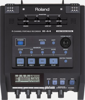 ROLAND罗兰R-44 &amp;#160;4通道便携式录音机声卡R88音频接口