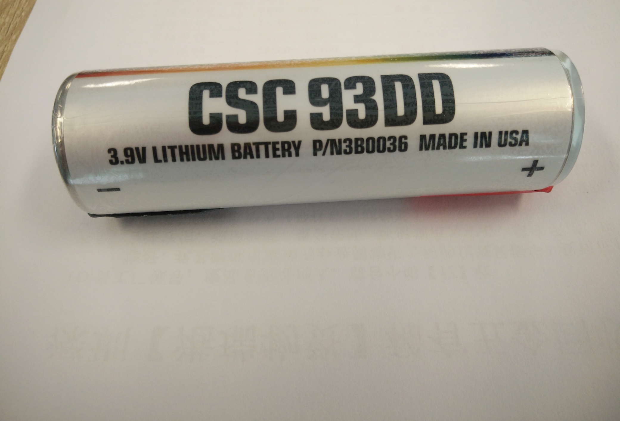 Electrochem高温锂电池CSC93 DD 3B0036