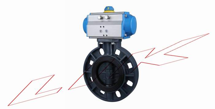 进口气动塑料蝶阀【原装进口】 德国（莱克）品牌