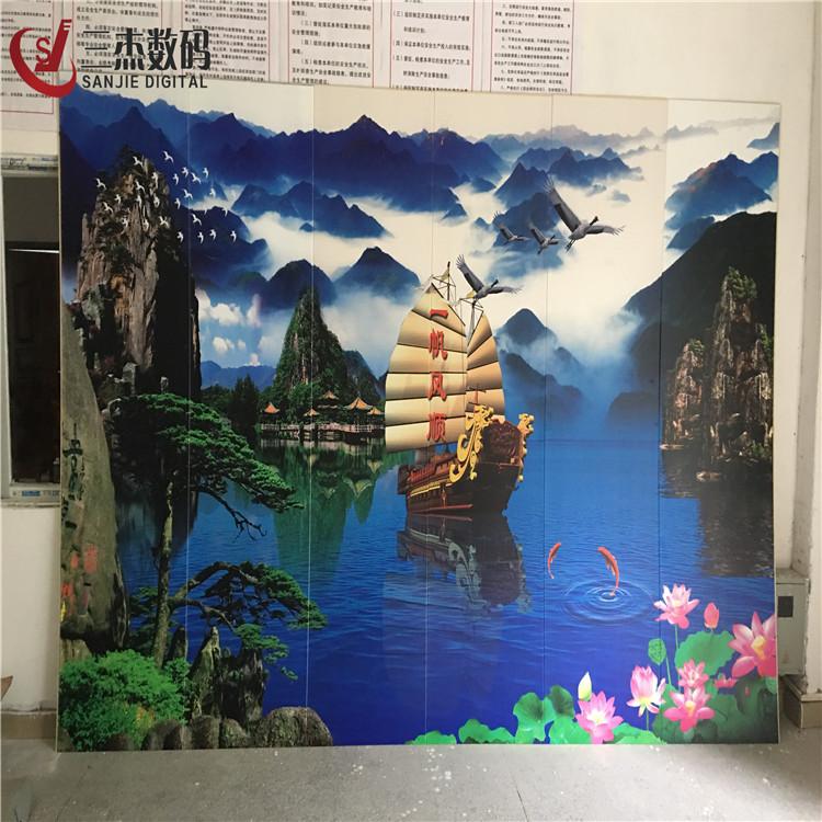 苏州昆山3d浮雕背景墙UV平板打印机厂家