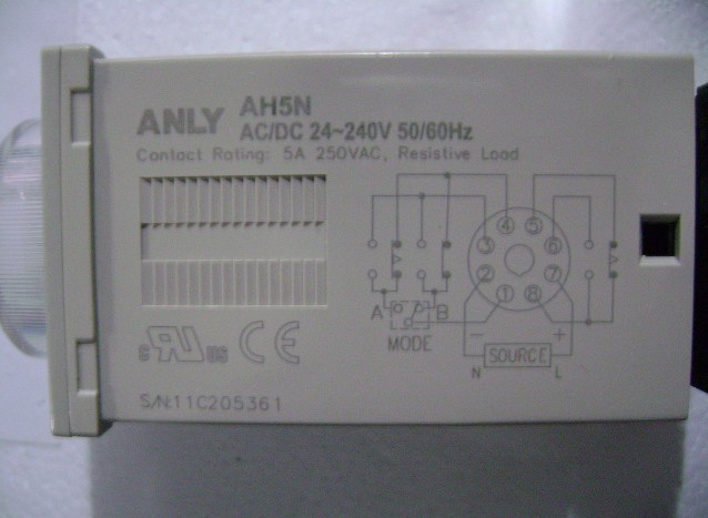 安良ANLY全新AH5N时间继电器原装现货