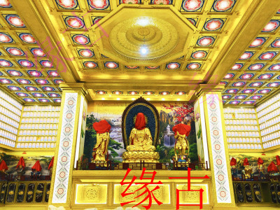 寺庙古建吊顶地宫福位架存放架佛像贴金佛教主题系列