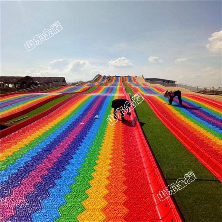 途经万花芳丛 彩虹滑道 旱雪滑道 七彩滑道