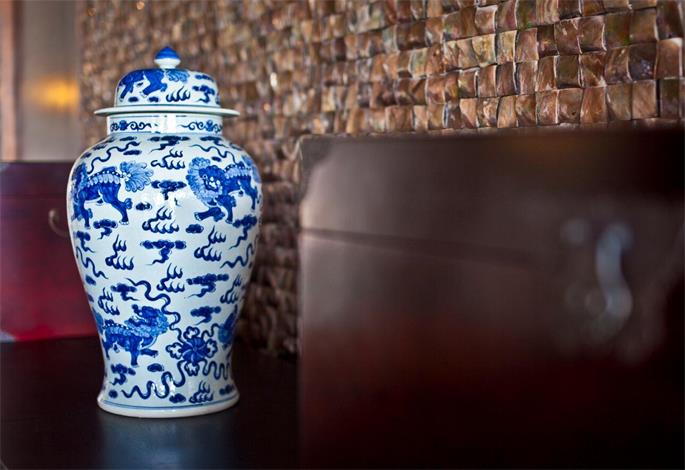 三亚海棠湾凯莱酒店软装设计之大堂吧陶瓷