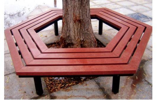 弧形树围木椅|休闲环保围树椅 免费安装找振兴