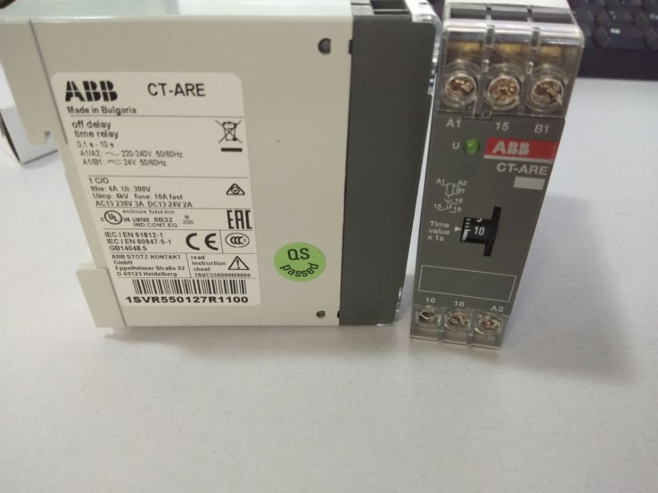 ABB CM-ESS.1S, 1c/o, 3-600V, 220-240VAC 继电器