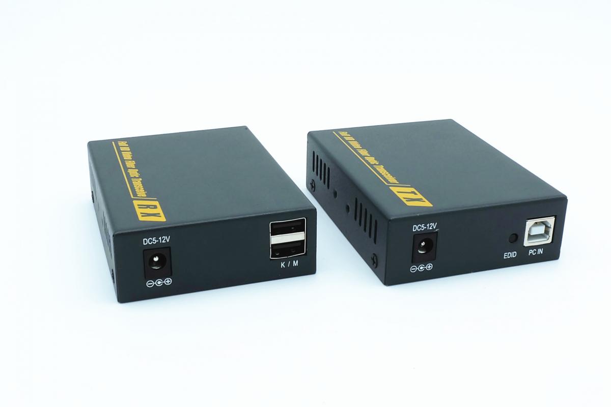 HDMI KVM 光端机 USB光端机光纤延长器 HDMI USB键盘鼠标功能